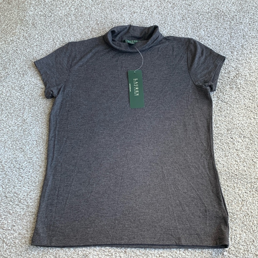 Lauren Ralph Lauren Gray Short Sleeve Tee